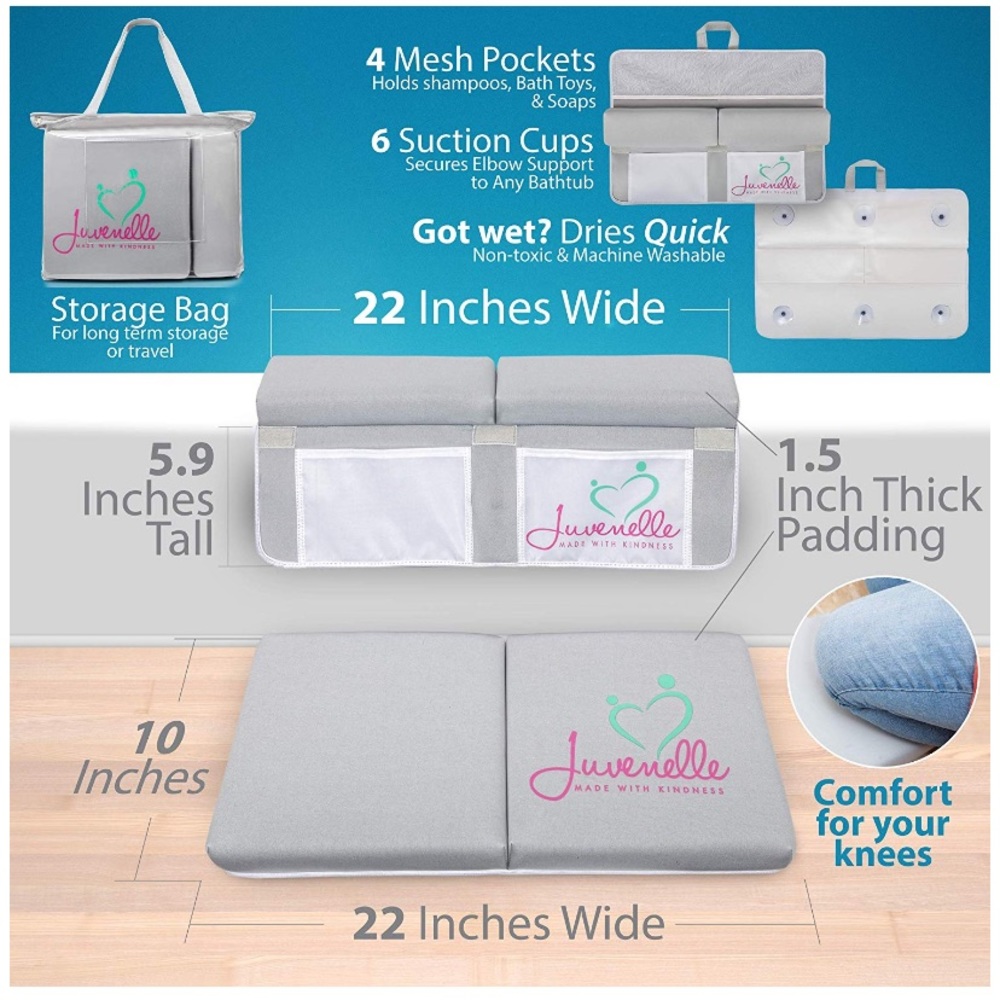 🆕 Bath Cushioned Kneeler Mat and Elbow Rest Pad